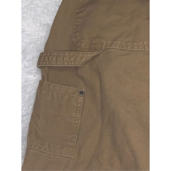 Jesse James Shorts Mens Size 40 Workwear Duck Canvas Utility Flat Front - Picture 8 of 16